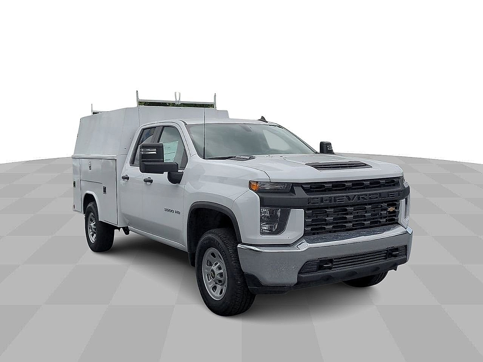 2023 Chevrolet Silverado 3500HD 2WD Double Cab Long Bed WT - Summit White exterior view 3