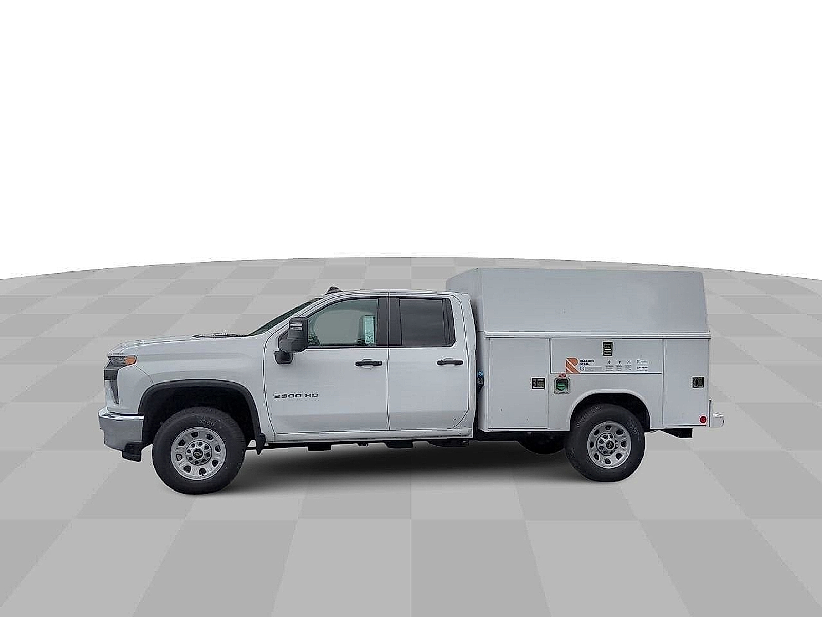 2023 Chevrolet Silverado 3500HD 2WD Double Cab Long Bed WT - Summit White exterior view 6