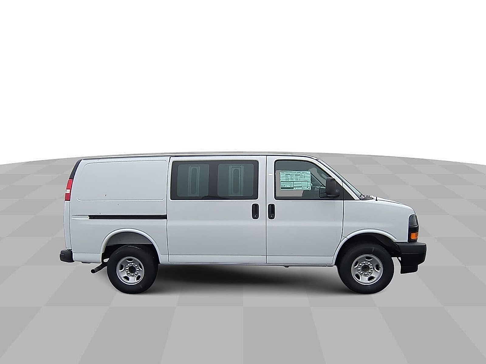 2025 Chevrolet Express Cargo RWD 3500 Regular Wheelbase WT - Summit White exterior view 2