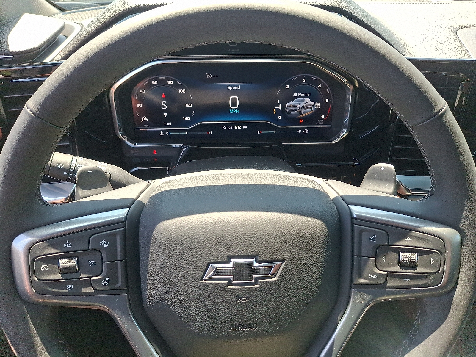 2025 Chevrolet Silverado 1500 4WD Crew Cab Short Bed RST - Black - GBA exterior view 15