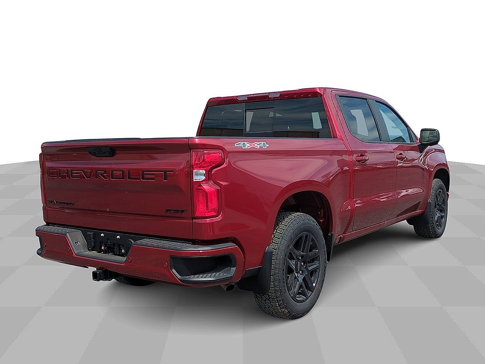 2025 Chevrolet Silverado 1500 4WD Crew Cab Short Bed RST - Radiant Red exterior view 9