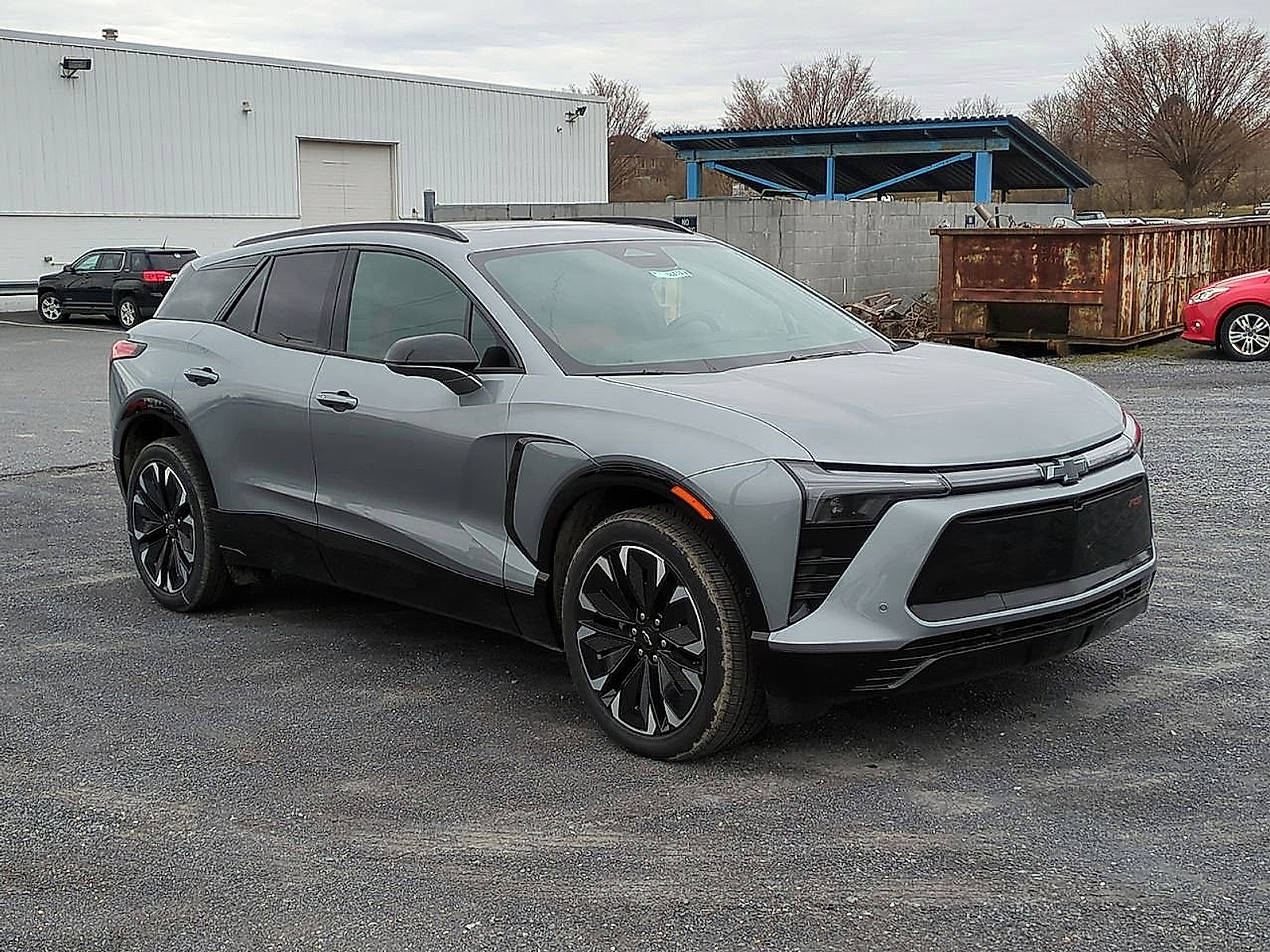 2025 Chevrolet Blazer EV eAWD RS - Sterling Gray Metallic exterior view 3