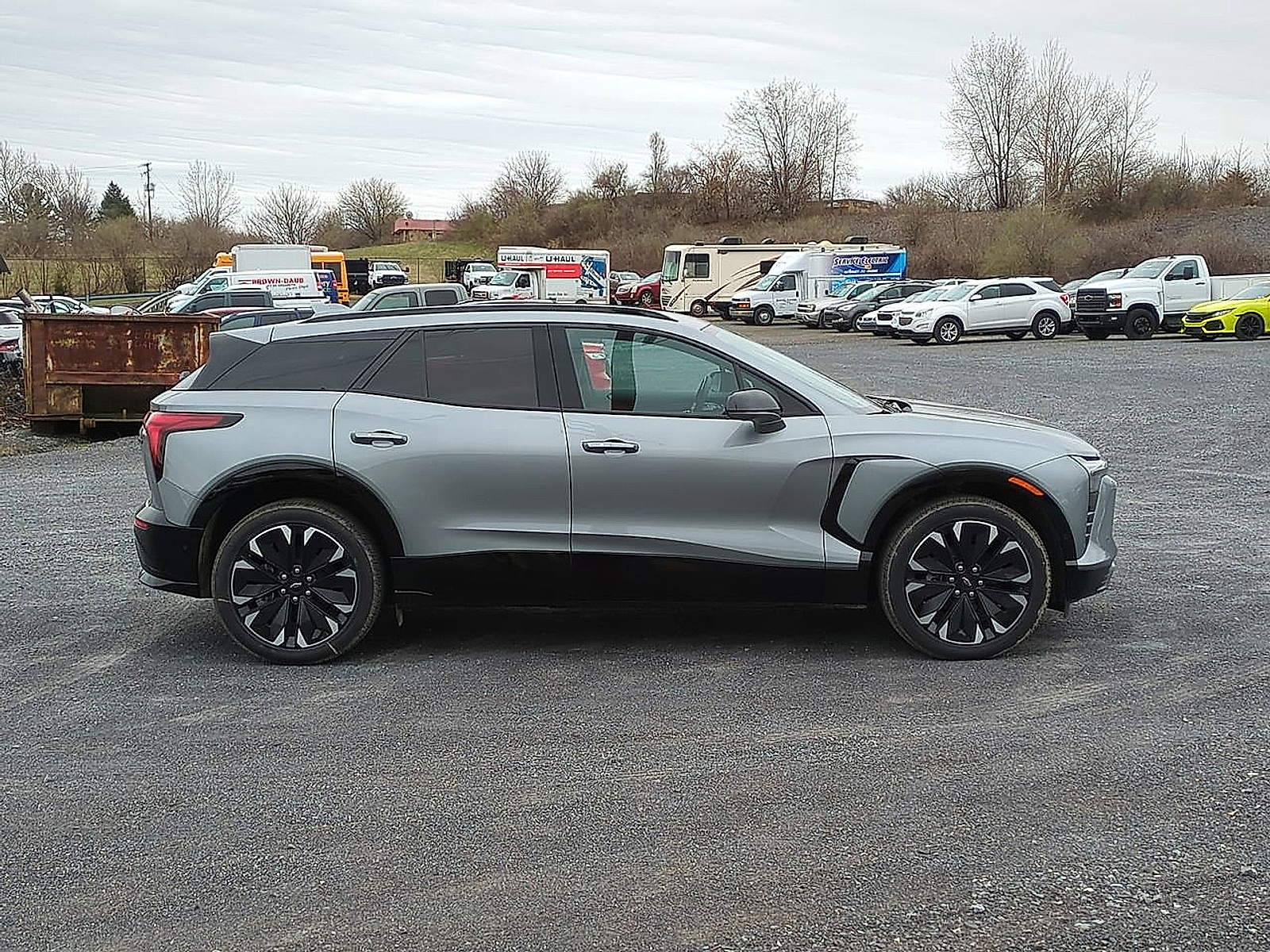 2025 Chevrolet Blazer EV eAWD RS - Sterling Gray Metallic exterior view 2
