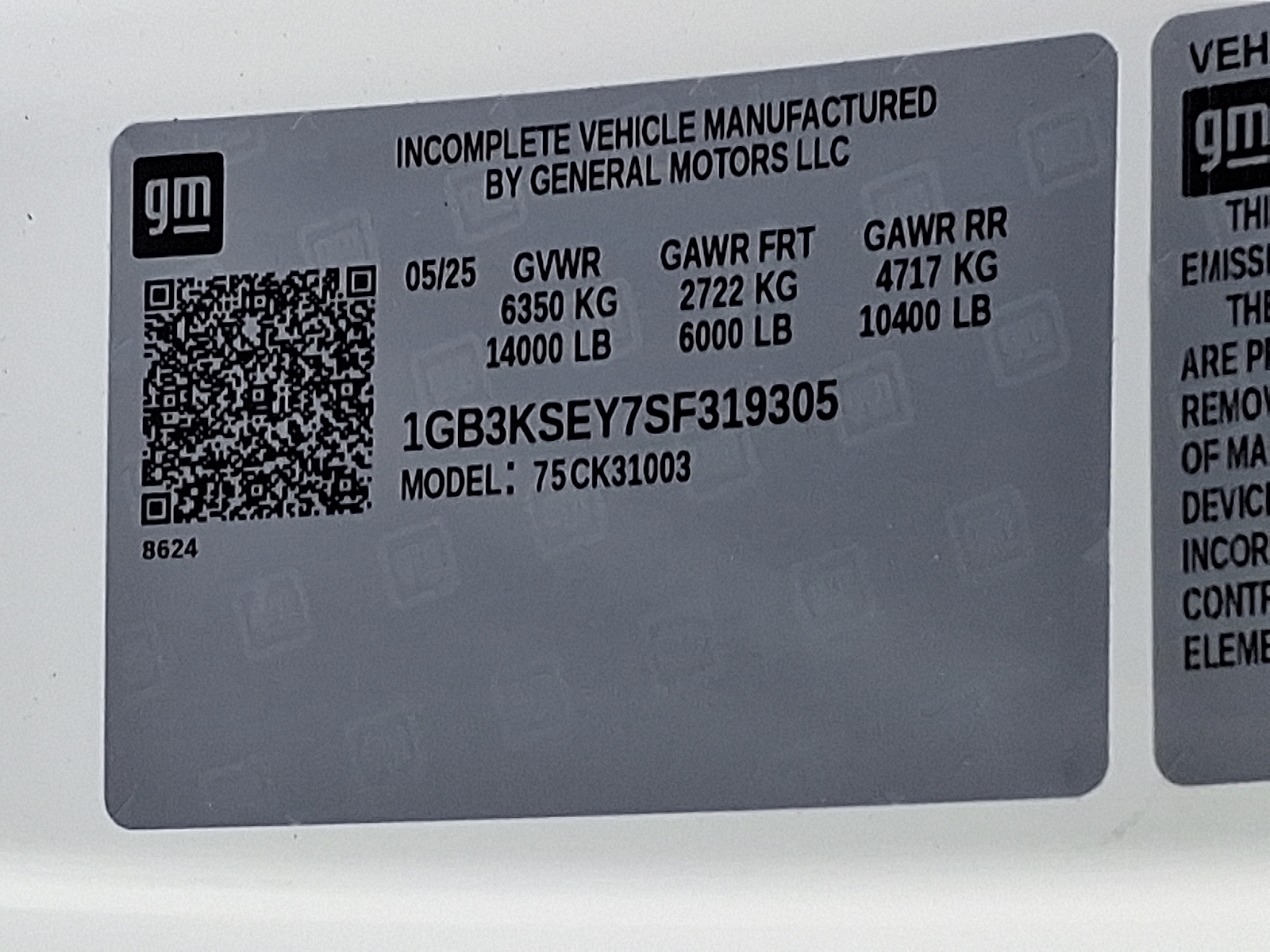 2025 Chevrolet Silverado 3500HD Chassis Work Truck - Summit White - GAZ exterior view 18