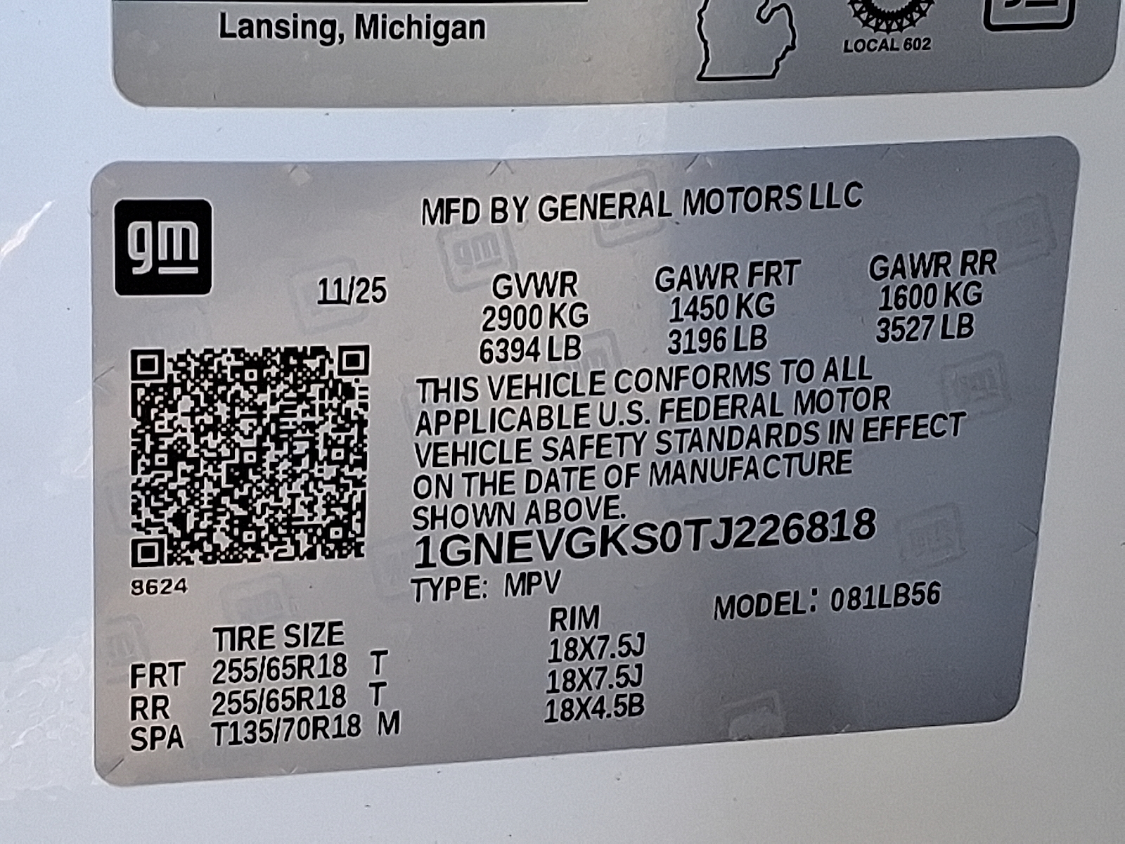 2026 Chevrolet Traverse AWD LT - Summit White - GAZ exterior view 18