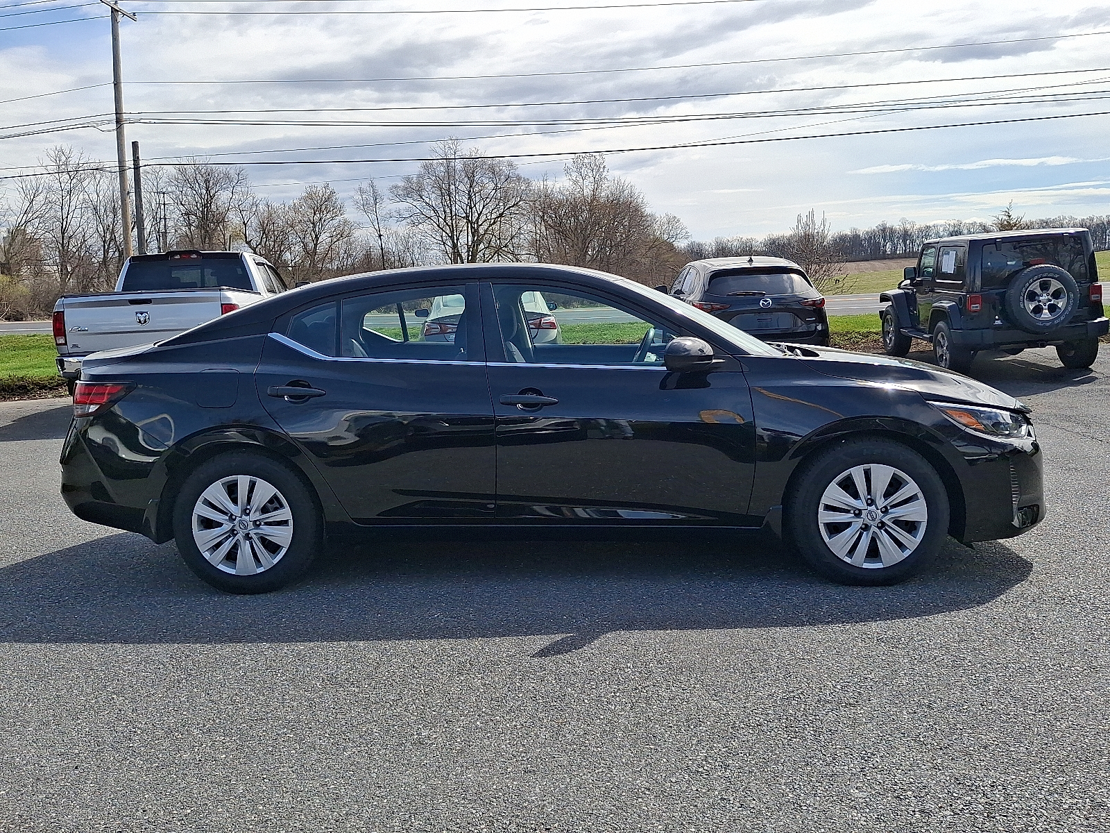 2024 Nissan Sentra S Xtronic CVT - Super Black - KH3 exterior view 7