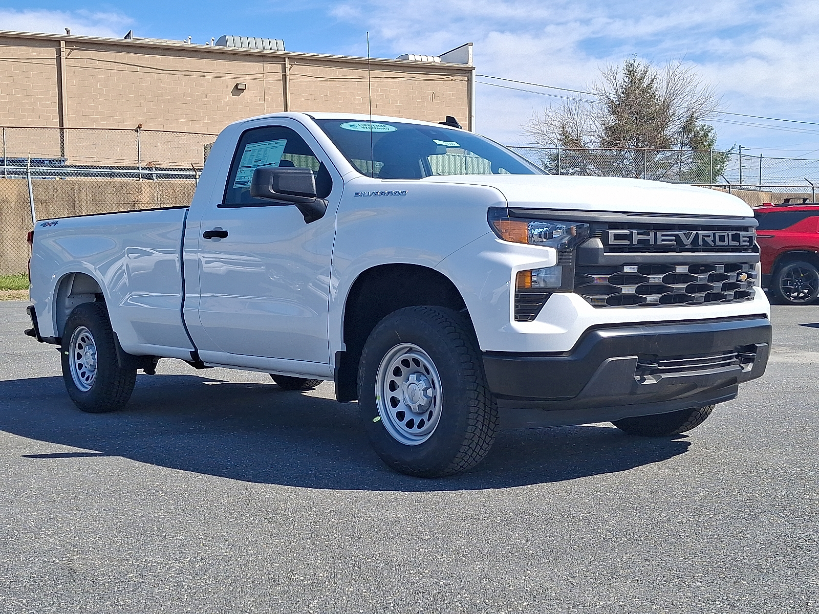 2026 Chevrolet Silverado 1500 4WD Regular Cab Long Bed WT - Summit White - GAZ exterior view 2