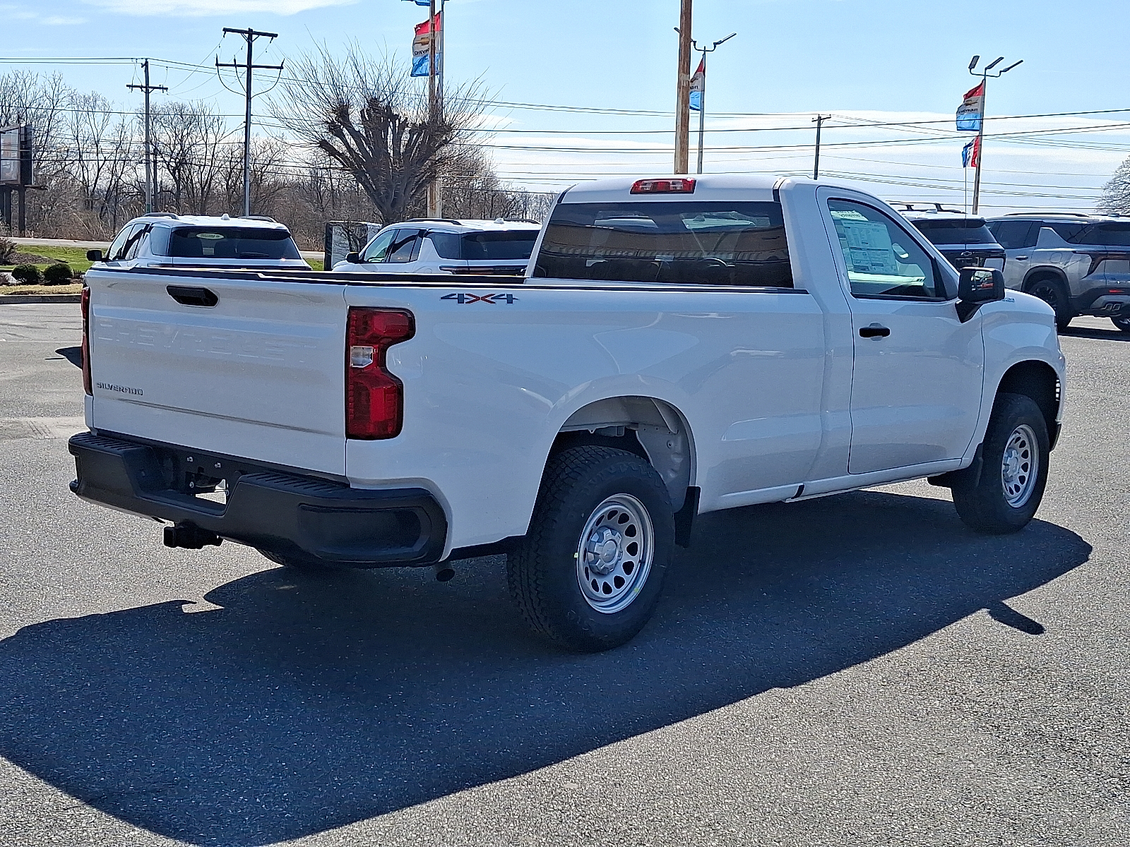 2026 Chevrolet Silverado 1500 4WD Regular Cab Long Bed WT - Summit White - GAZ exterior view 3
