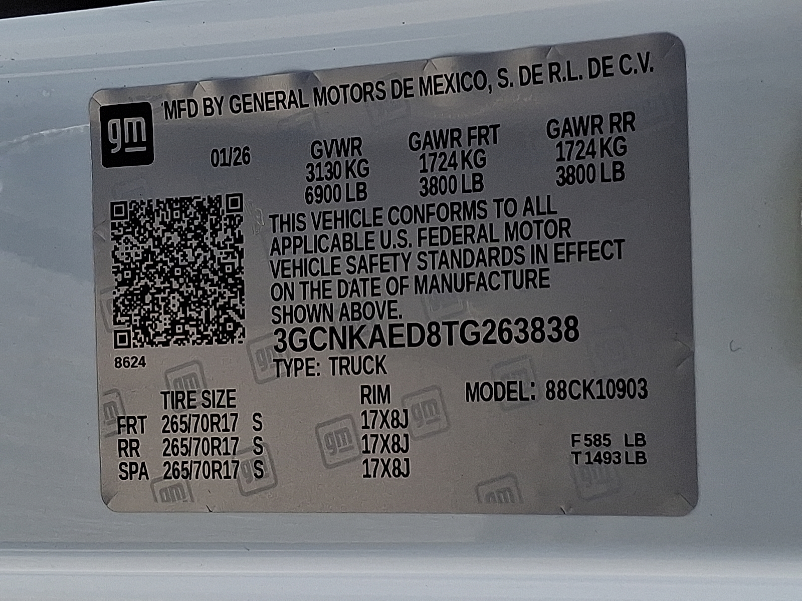 2026 Chevrolet Silverado 1500 4WD Regular Cab Long Bed WT - Summit White - GAZ exterior view 15