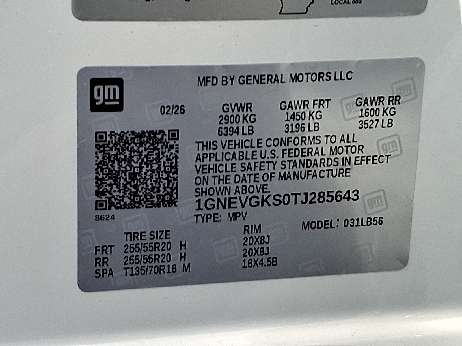 2026 Chevrolet Traverse AWD LT - Summit White - GAZ exterior view 18