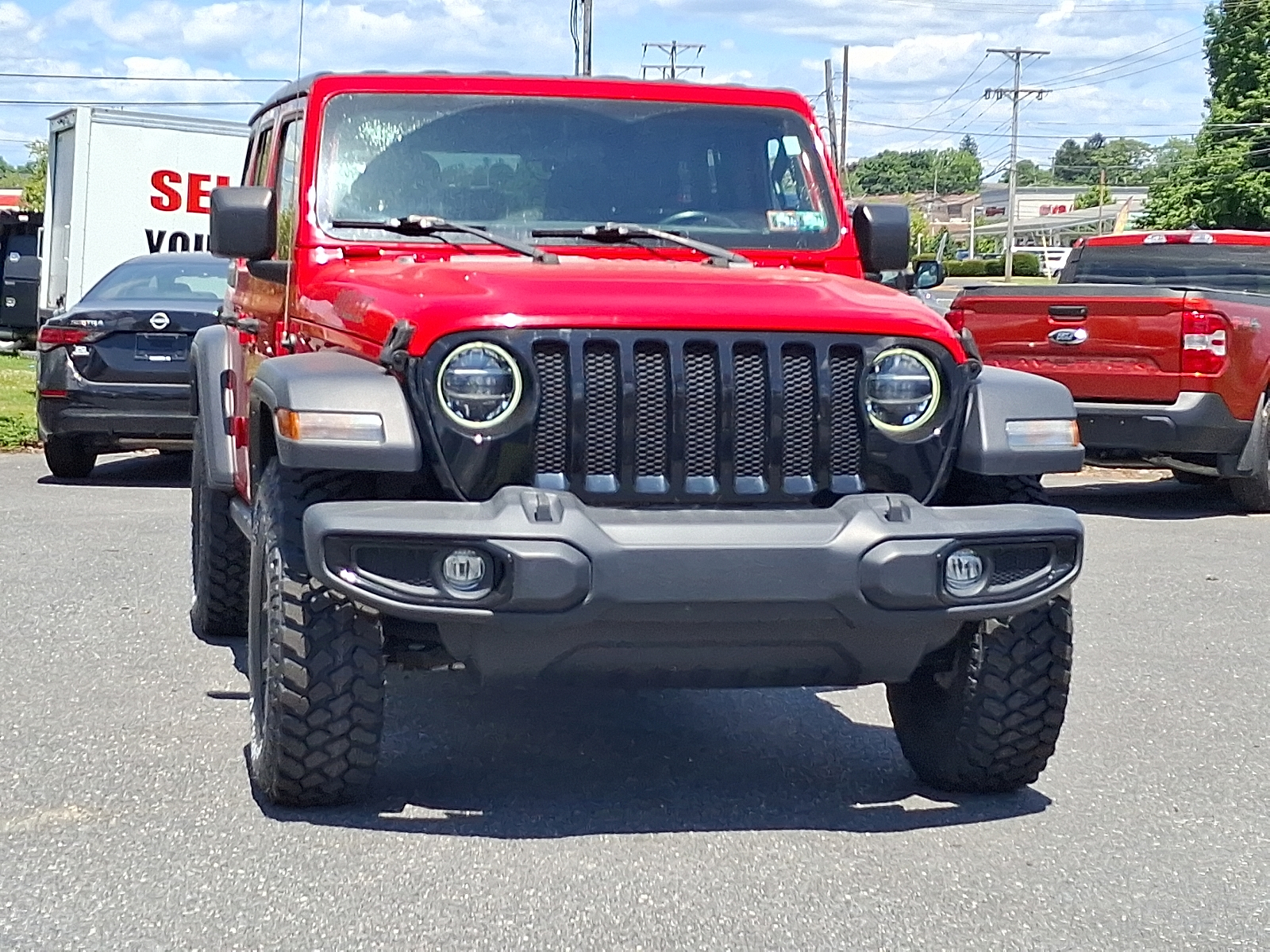 2022 Jeep Wrangler Unlimited Willys 4x4 - Firecracker Red Clearcoat - PRC exterior view 2