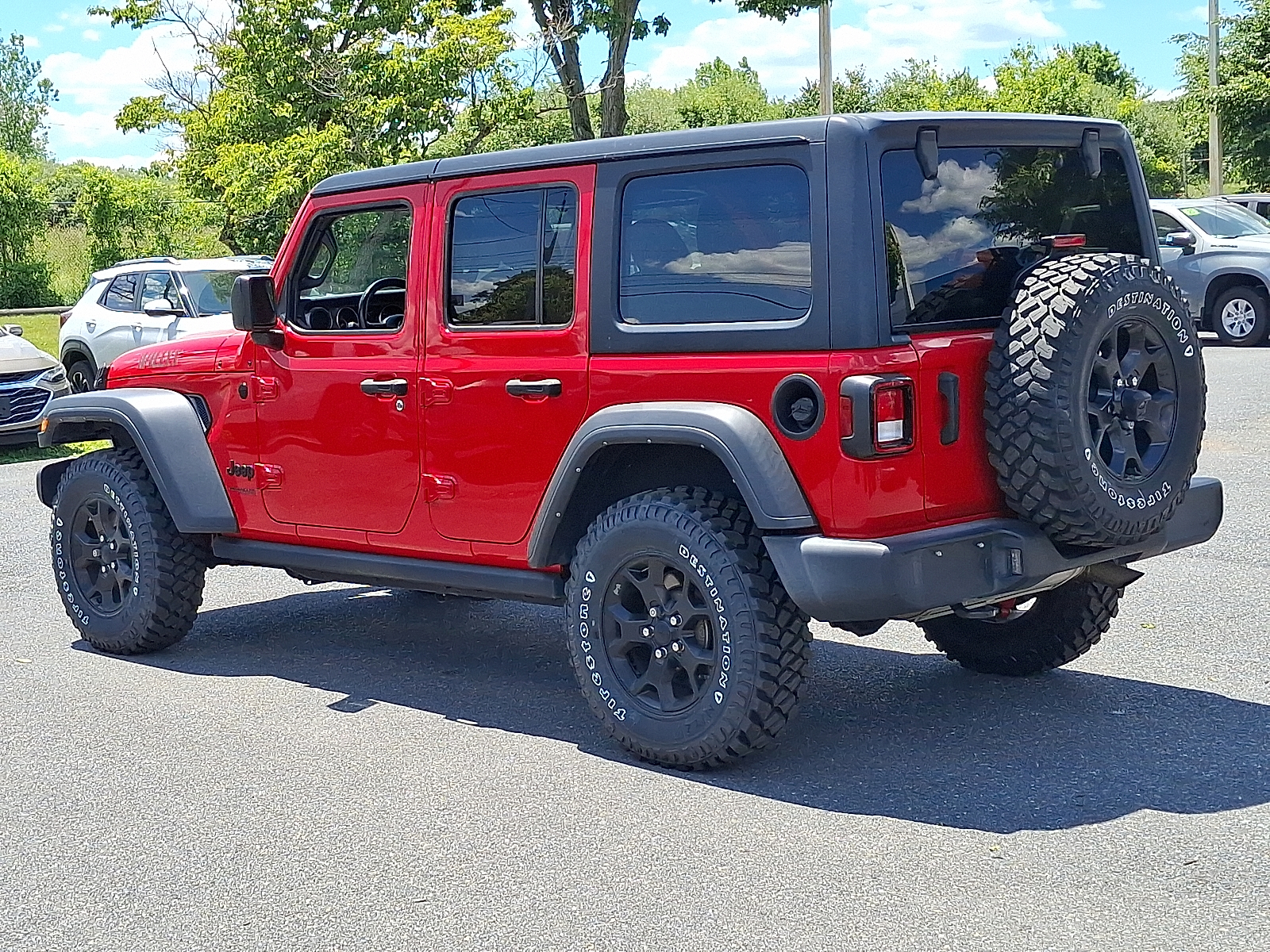 2022 Jeep Wrangler Unlimited Willys 4x4 - Firecracker Red Clearcoat - PRC exterior view 4