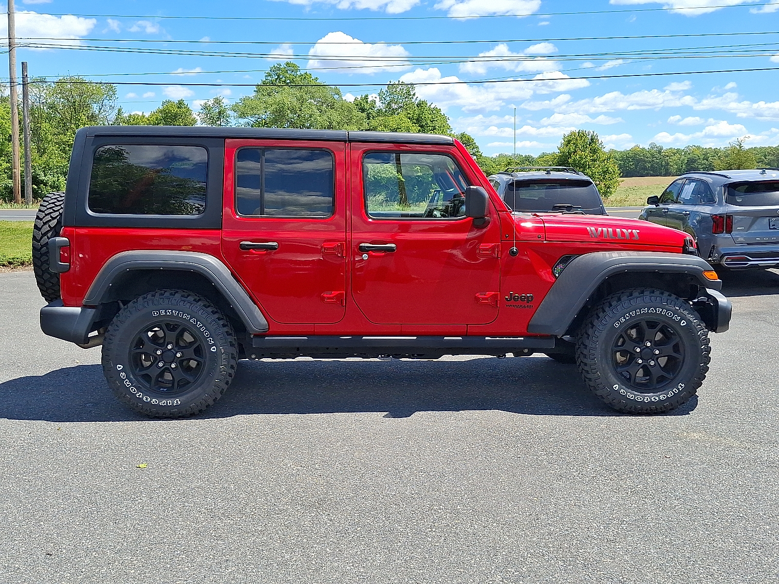 2022 Jeep Wrangler Unlimited Willys 4x4 - Firecracker Red Clearcoat - PRC exterior view 7