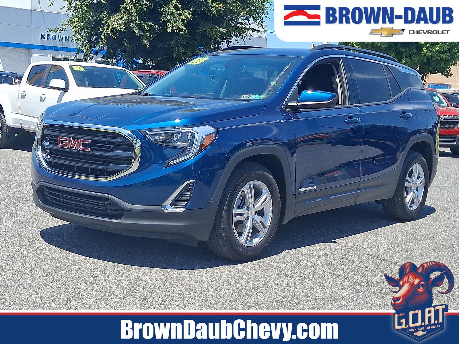 2020 GMC Terrain FWD SLE - Blue Emerald Metallic - G6O exterior view 1