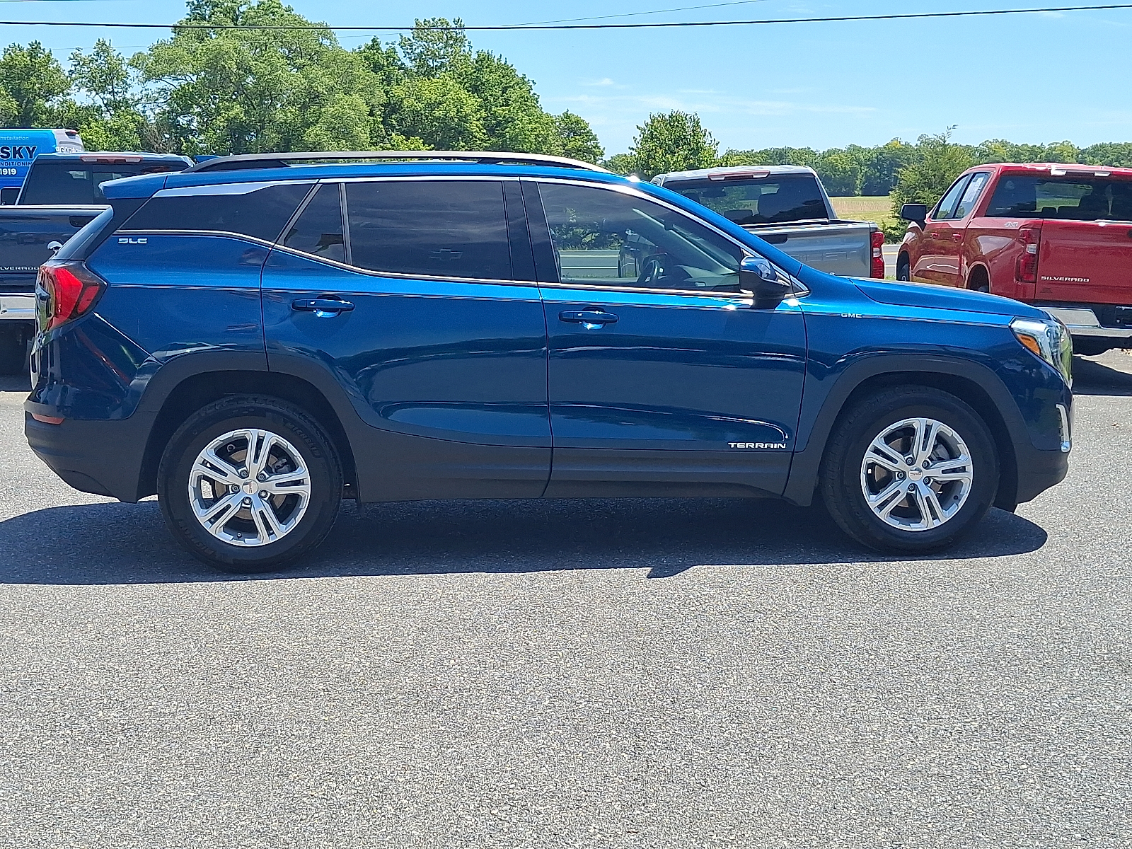 2020 GMC Terrain FWD SLE - Blue Emerald Metallic - G6O exterior view 7