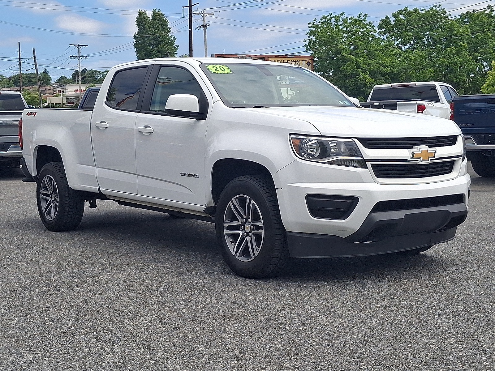2020 Chevrolet Colorado 4WD Crew Cab Long Box WT - Summit White - GAZ exterior view 5