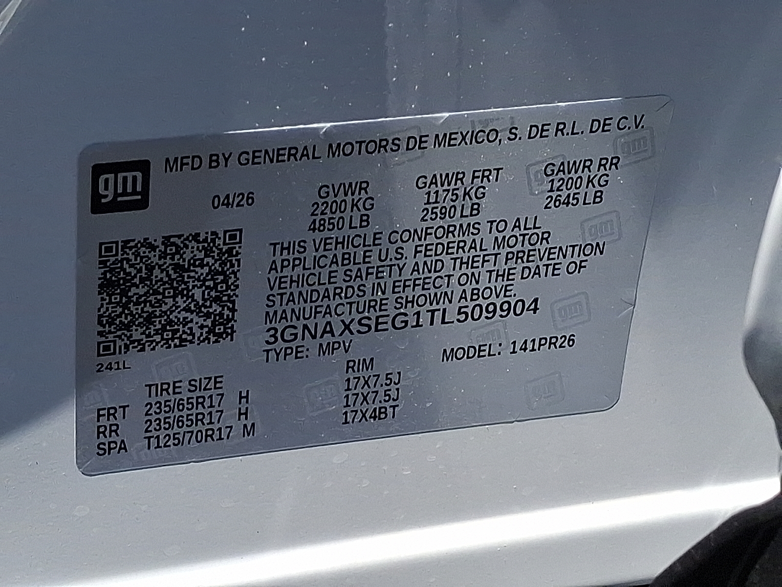 2026 Chevrolet Equinox AWD ACTIV - Polar White Tricoat - G4J exterior view 19