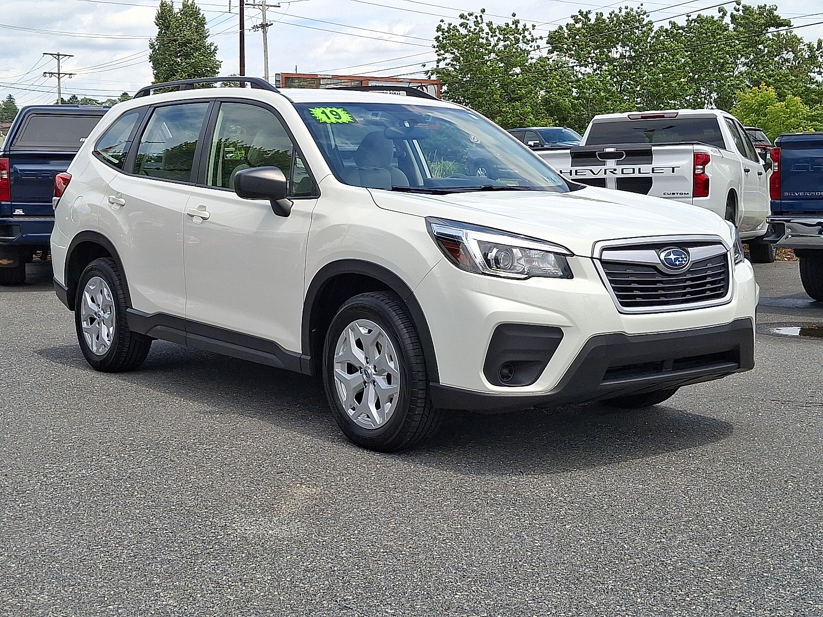 2019 Subaru Forester - Crystal White Pearl - WH6 exterior view 3