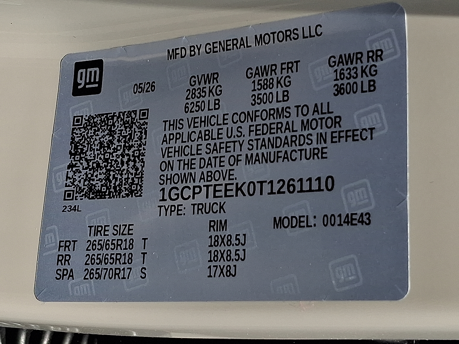 2026 Chevrolet Colorado Trail Boss, 4WD - White Sands - G42 exterior view 15