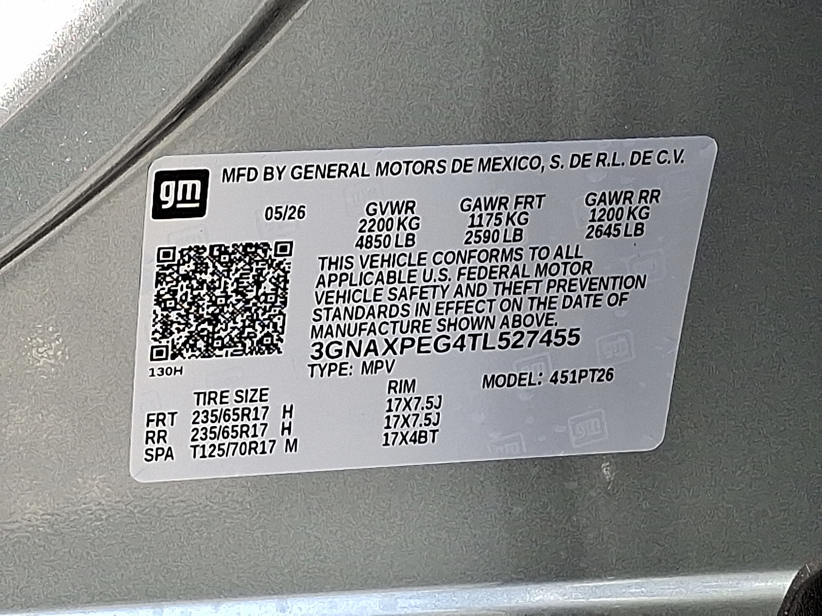 2026 Chevrolet Equinox AWD LT - Sterling Gray Metallic - GXD exterior view 19