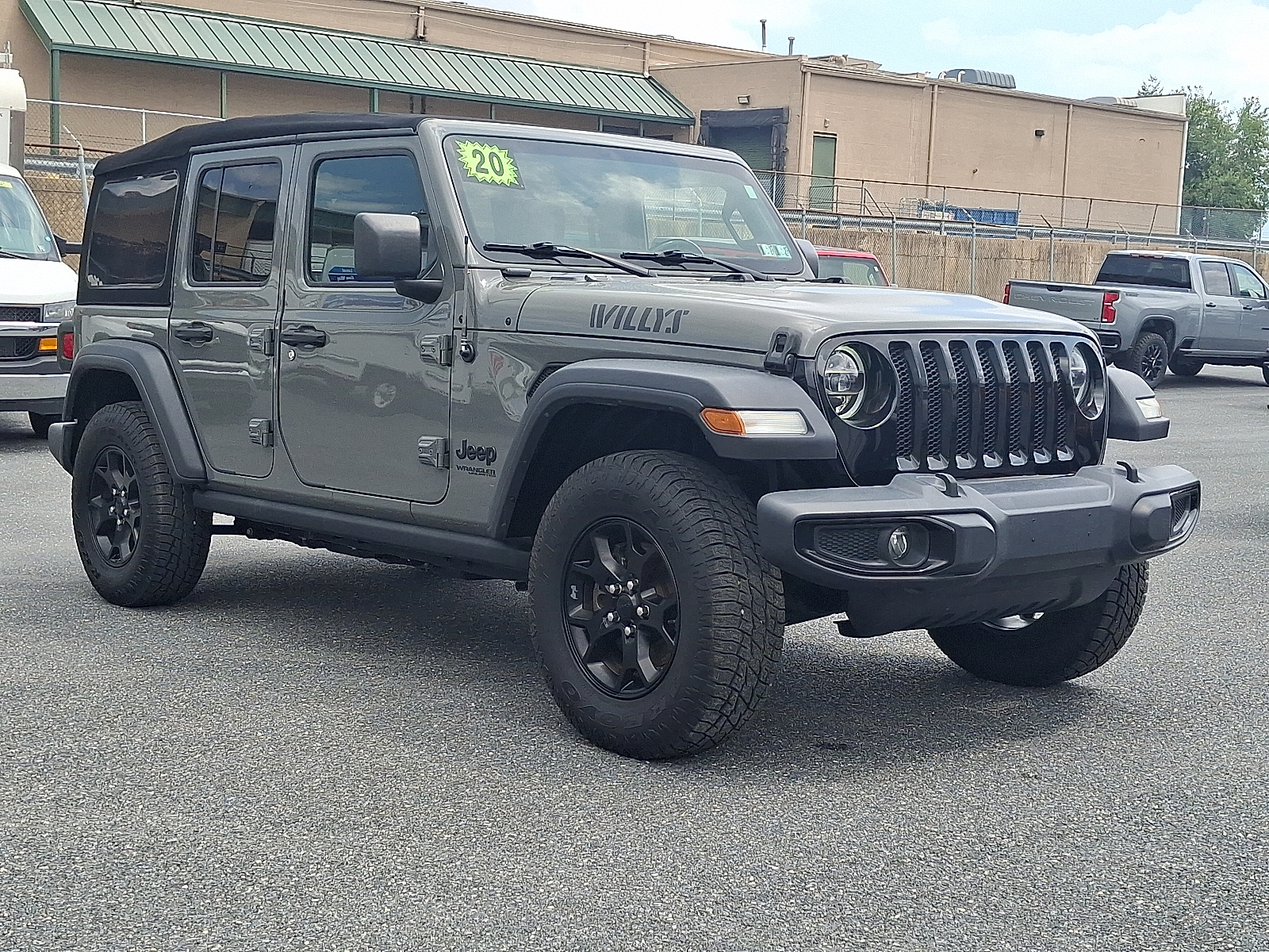 2020 Jeep Wrangler Unlimited Willys 4x4 - Sting-Gray Clearcoat - PDN exterior view 3