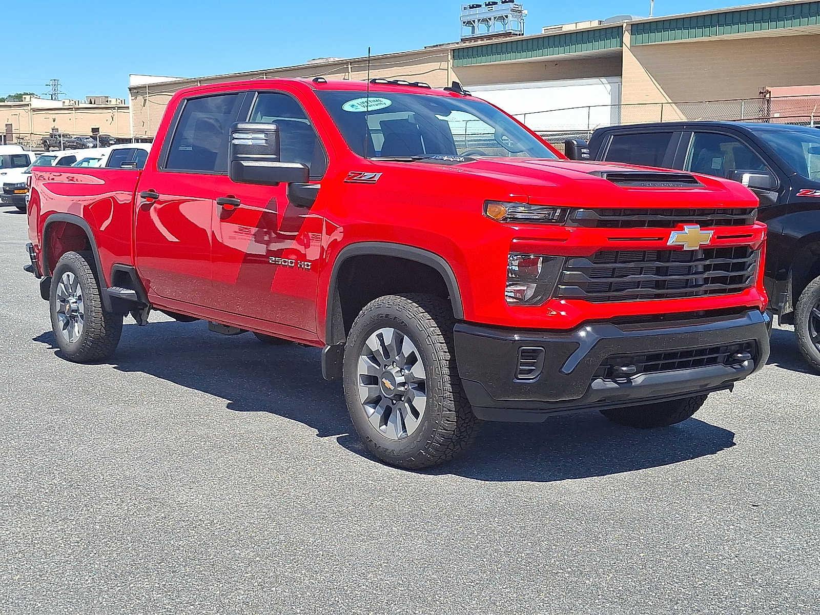 2026 Chevrolet Silverado 2500 HD Crew Cab, Standard Bed, WT, 4WD - Red Hot - G7C exterior view 2