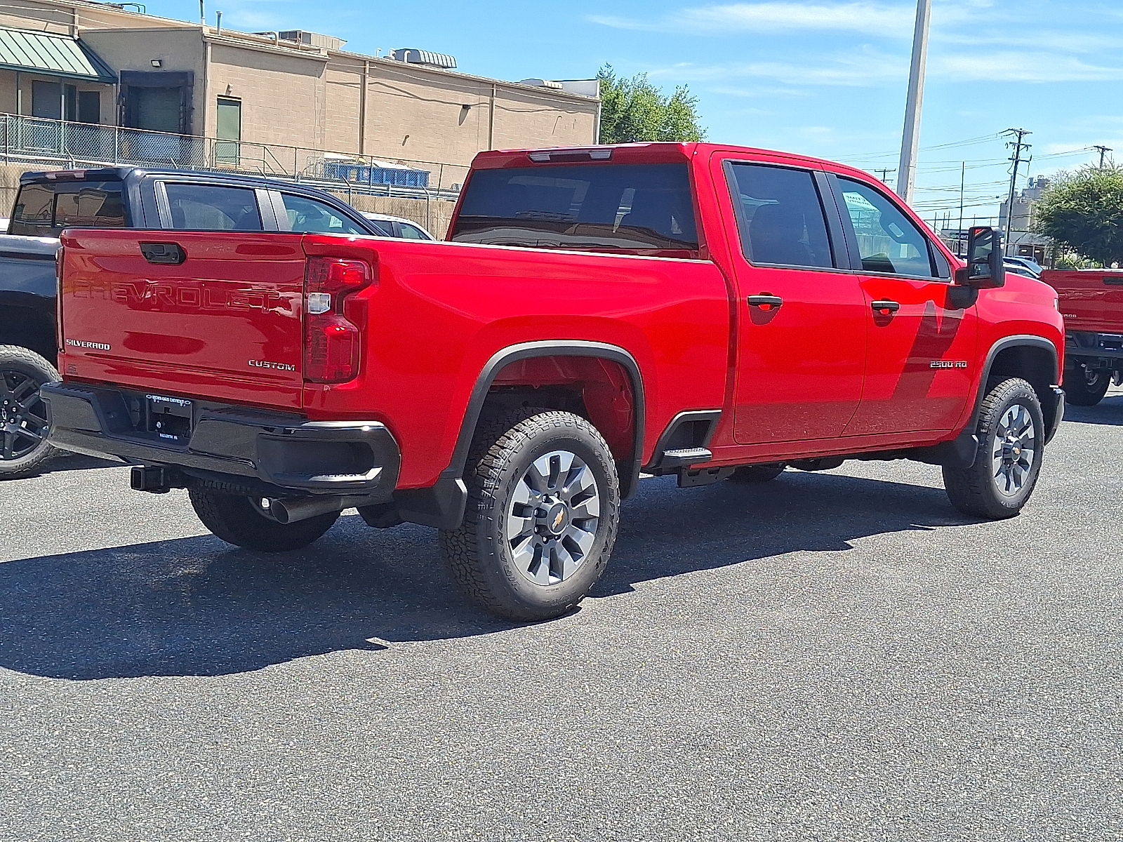 2026 Chevrolet Silverado 2500 HD Crew Cab, Standard Bed, WT, 4WD - Red Hot - G7C exterior view 3