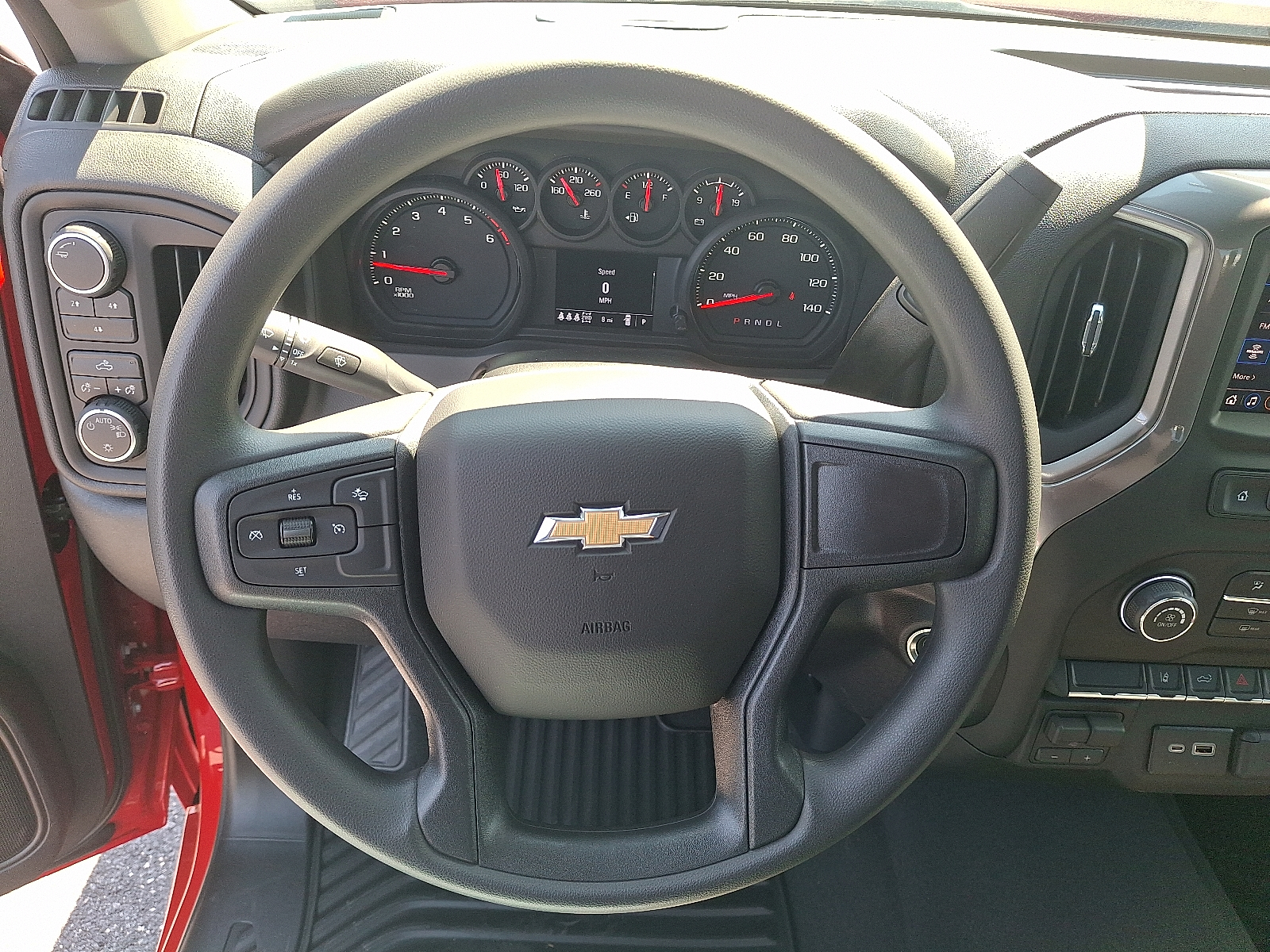 2026 Chevrolet Silverado 2500 HD Crew Cab, Standard Bed, WT, 4WD - Red Hot - G7C exterior view 10