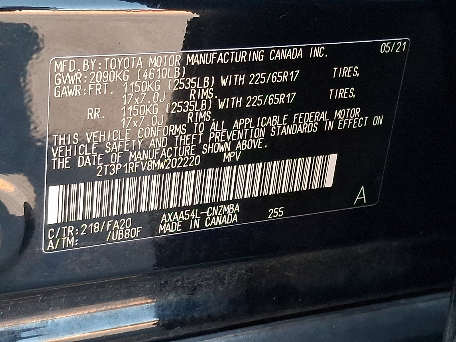 Used 2021 Toyota RAV4 SUV