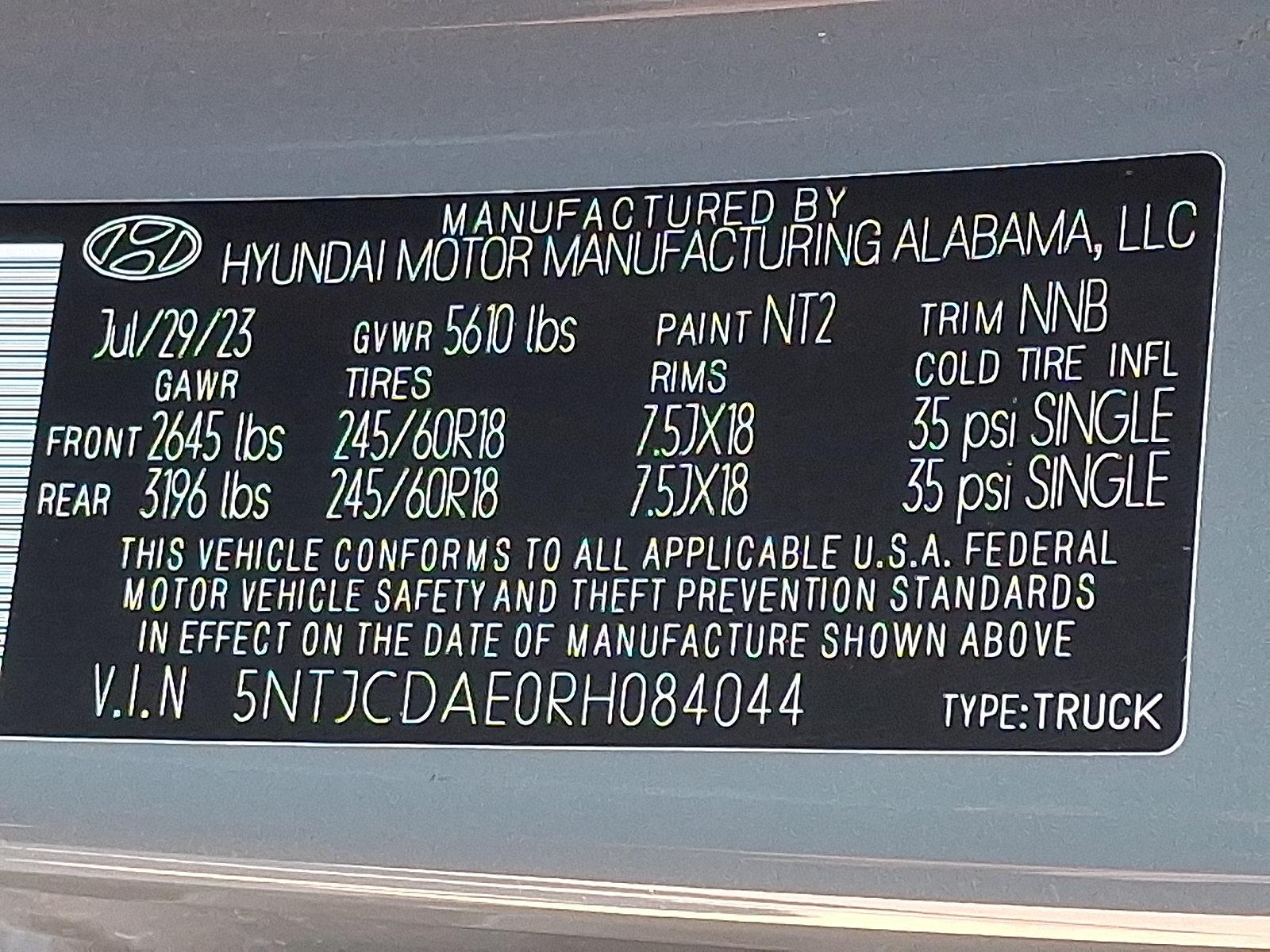 Used 2024 Hyundai Santa Cruz Truck