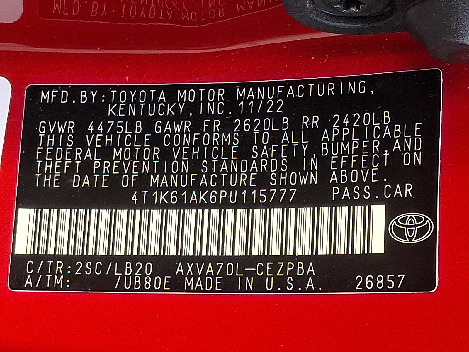 Used 2023 Toyota Camry Sedan