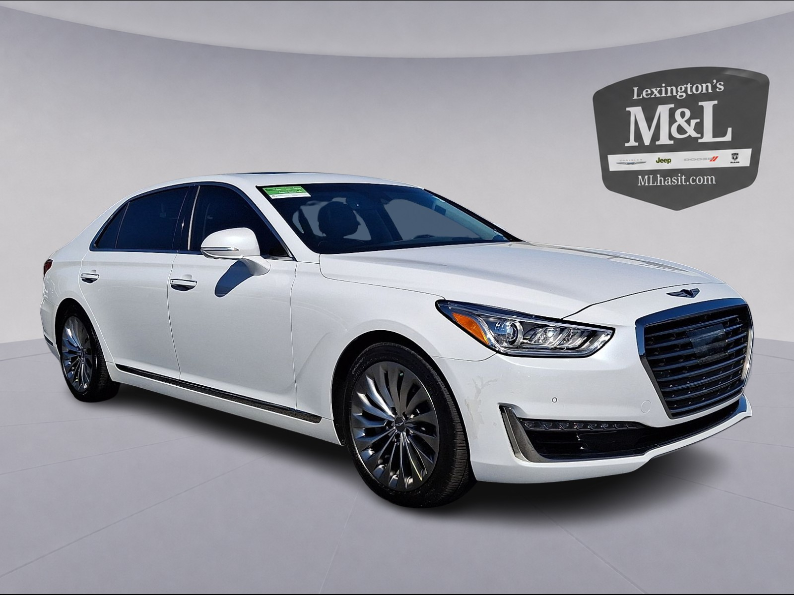 Casablanca White - YW6 2018 Genesis G90 Sedan Rear-Wheel Drive Automatic