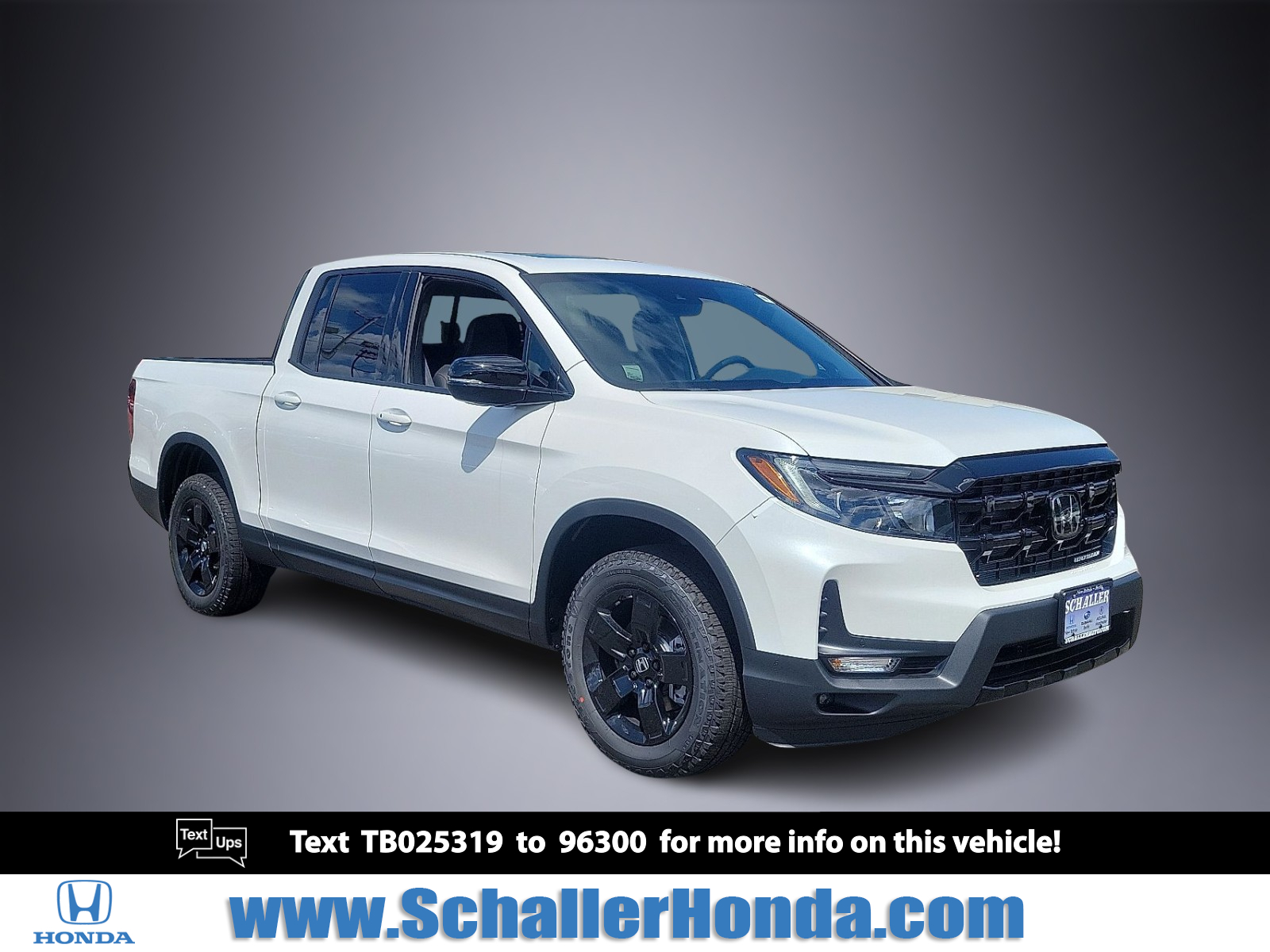 Platinum White Pearl 2026 Honda Ridgeline Black Edition AWD Pickup Truck All-Wheel Drive Automatic