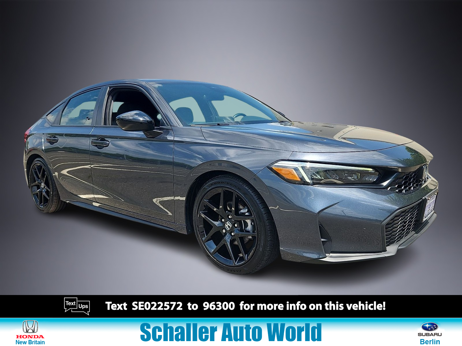 Meteorite Gray Metallic - GC 2025 Honda Civic Hatchback Sport FWD Hatchback Front-Wheel Drive Automatic