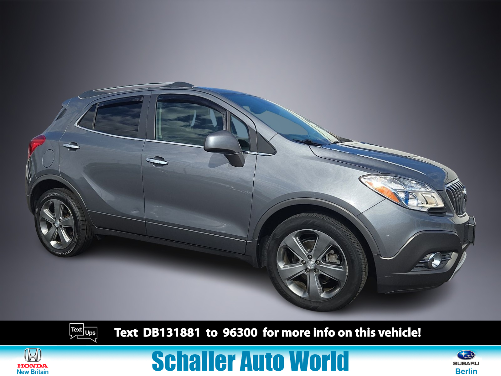 Satin Steel Gray Metallic - GYM 2013 Buick Encore SUV / Crossover Front-Wheel Drive Automatic