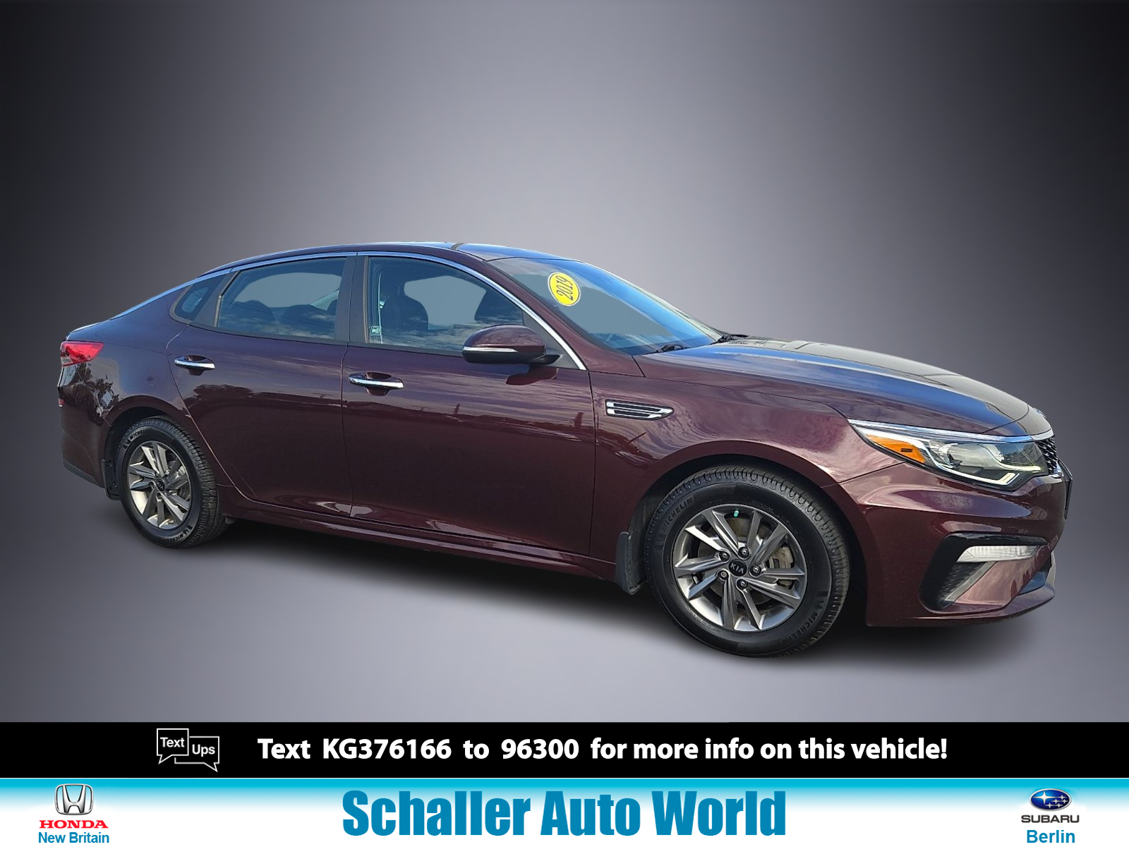 Red (Sangria - M2R) 2019 Kia Optima Sedan Front-Wheel Drive Automatic