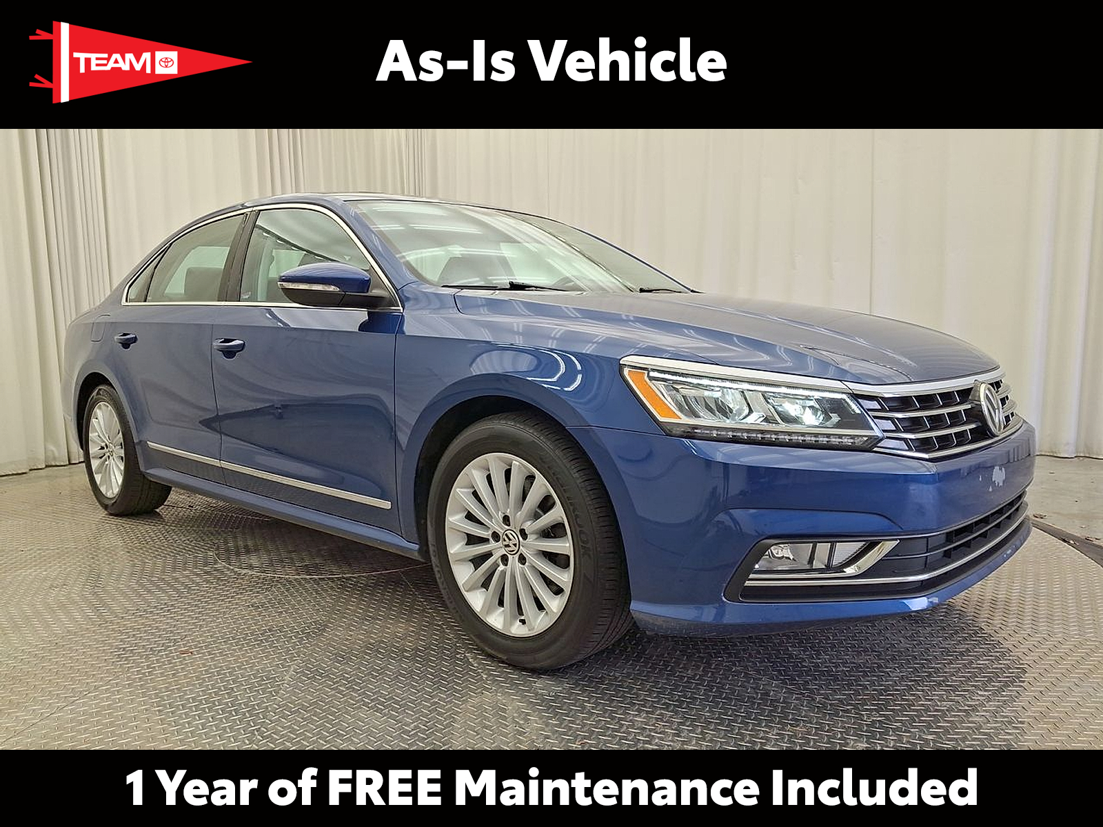 Reef Blue Metallic - 0A0A 2017 Volkswagen Passat 1.8T SE Sedan Front-Wheel Drive Automatic