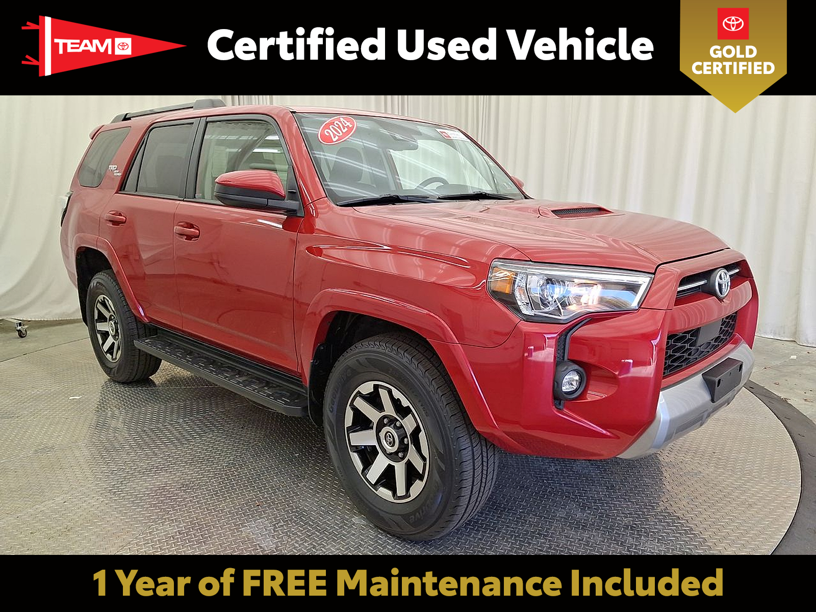 Barcelona Red Metallic - 3R3 2024 Toyota 4Runner SUV / Crossover Four-Wheel Drive Automatic