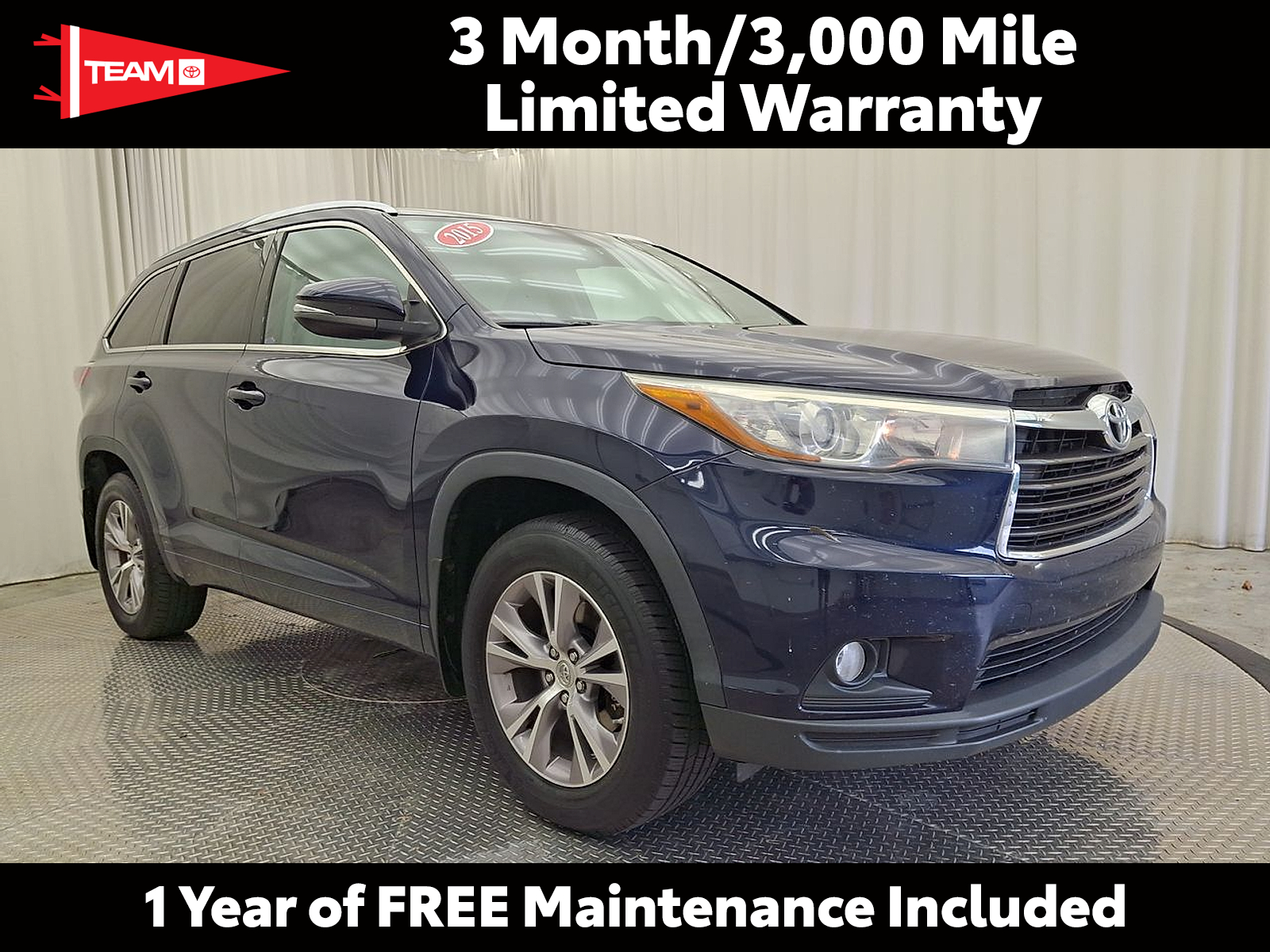 Nautical Blue Metallic - 8S6 2015 Toyota Highlander SUV / Crossover Front-Wheel Drive Automatic