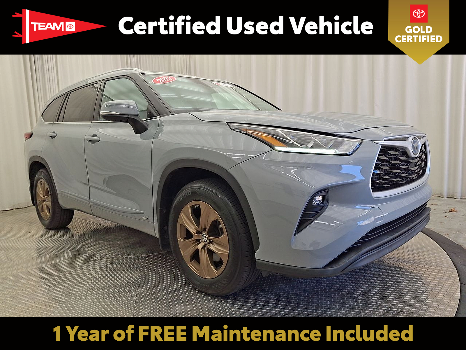 Cement - 1H5 2022 Toyota Highlander Hybrid SUV / Crossover All-Wheel Drive Automatic