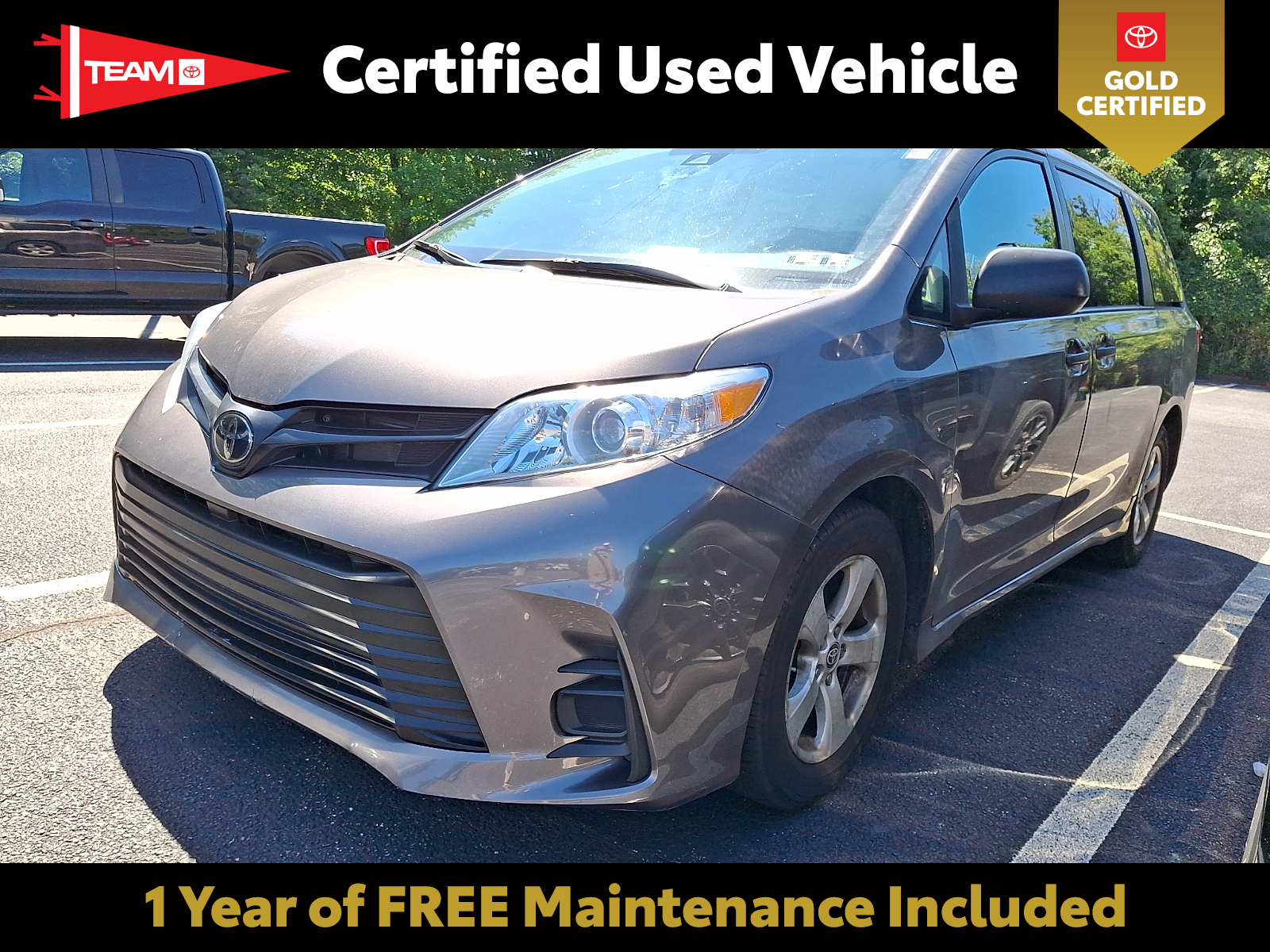 Predawn Gray Mica - 1H1 2020 Toyota Sienna Minivan Front-Wheel Drive Automatic
