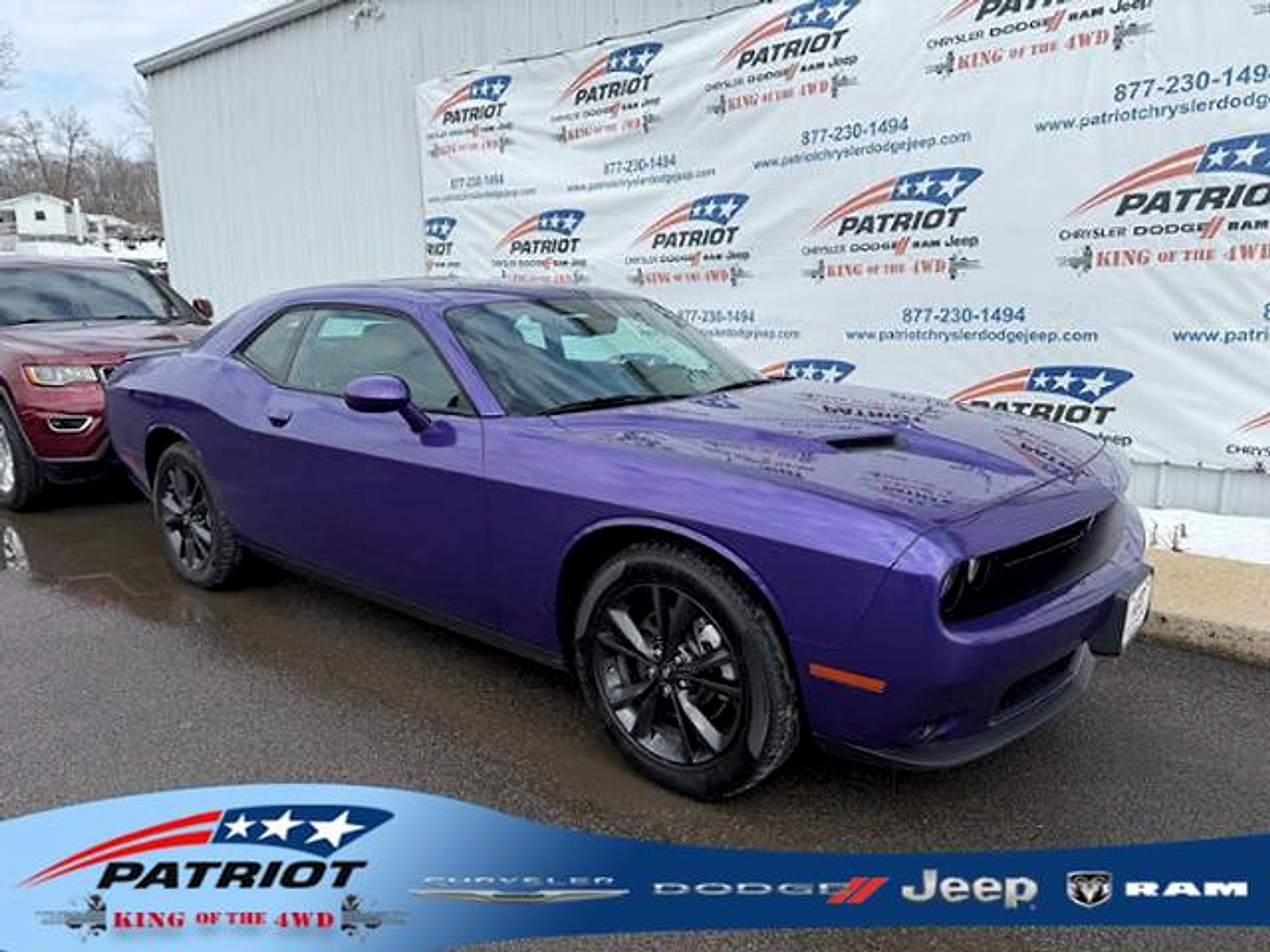 Purple (Plum Crazy Pearlcoat) 2023 Dodge Challenger SXT AWD Coupe All-Wheel Drive Automatic