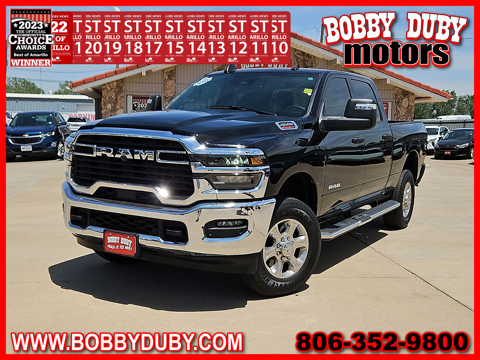 Diamond Black 2026 RAM 2500 Big Horn Crew Cab 4WD Pickup Truck Four-Wheel Drive Automatic