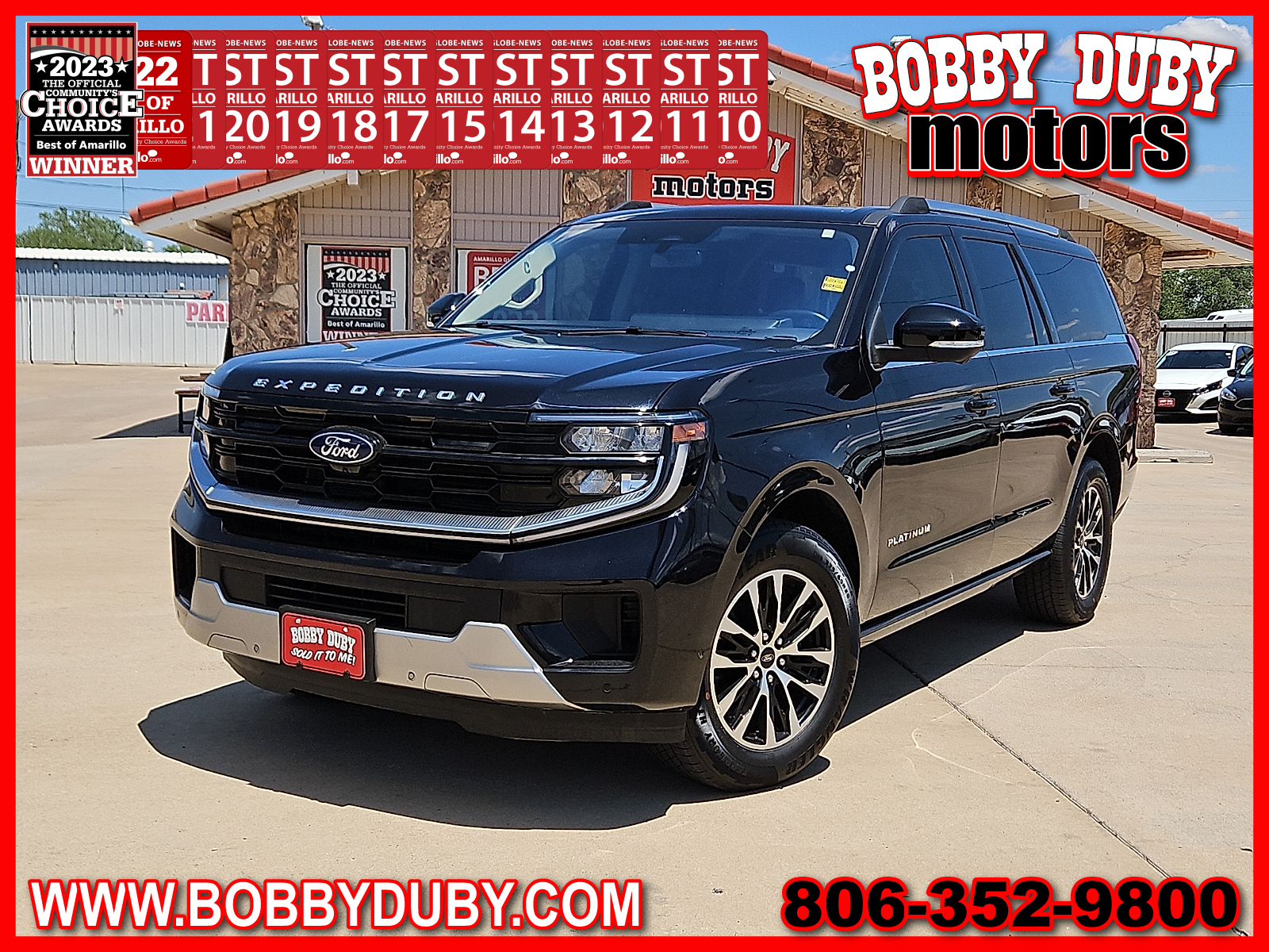 2025 Ford Expedition Platinum MAX Black Metallic at Bobby Duby Motors