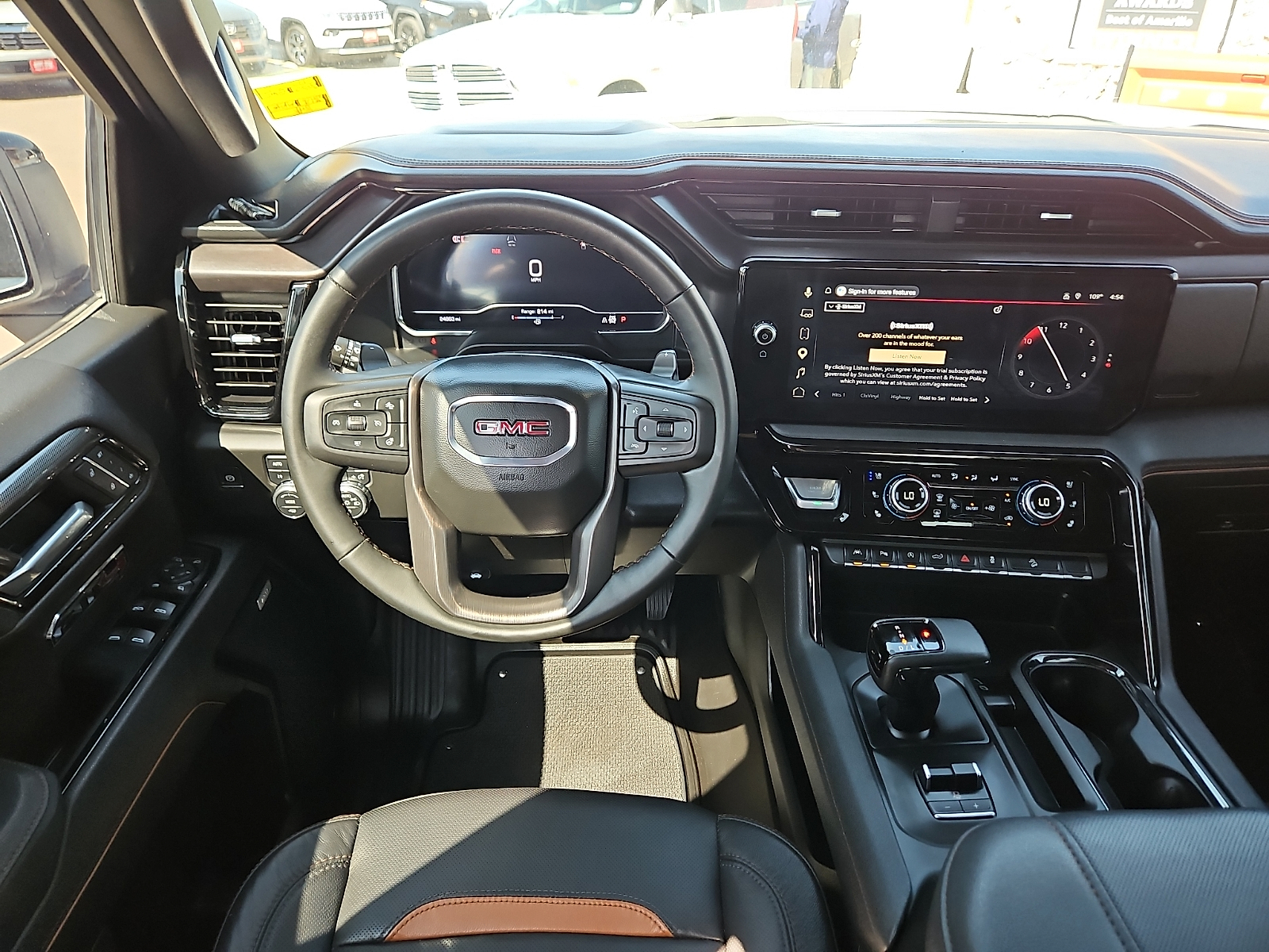 2025 GMC Sierra 1500 4WD Crew Cab Short Box AT4 Summit White at Street VW of Amarillo