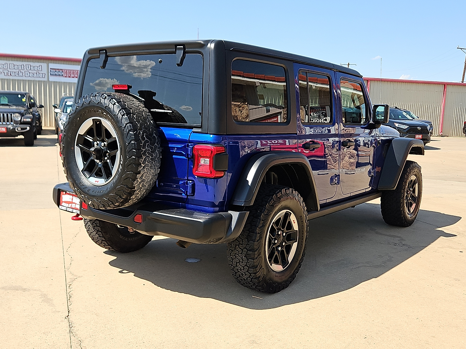 2018 Jeep Wrangler Unlimited Rubicon 4x4 Ocean Blue Metallic at Street VW of Amarillo
