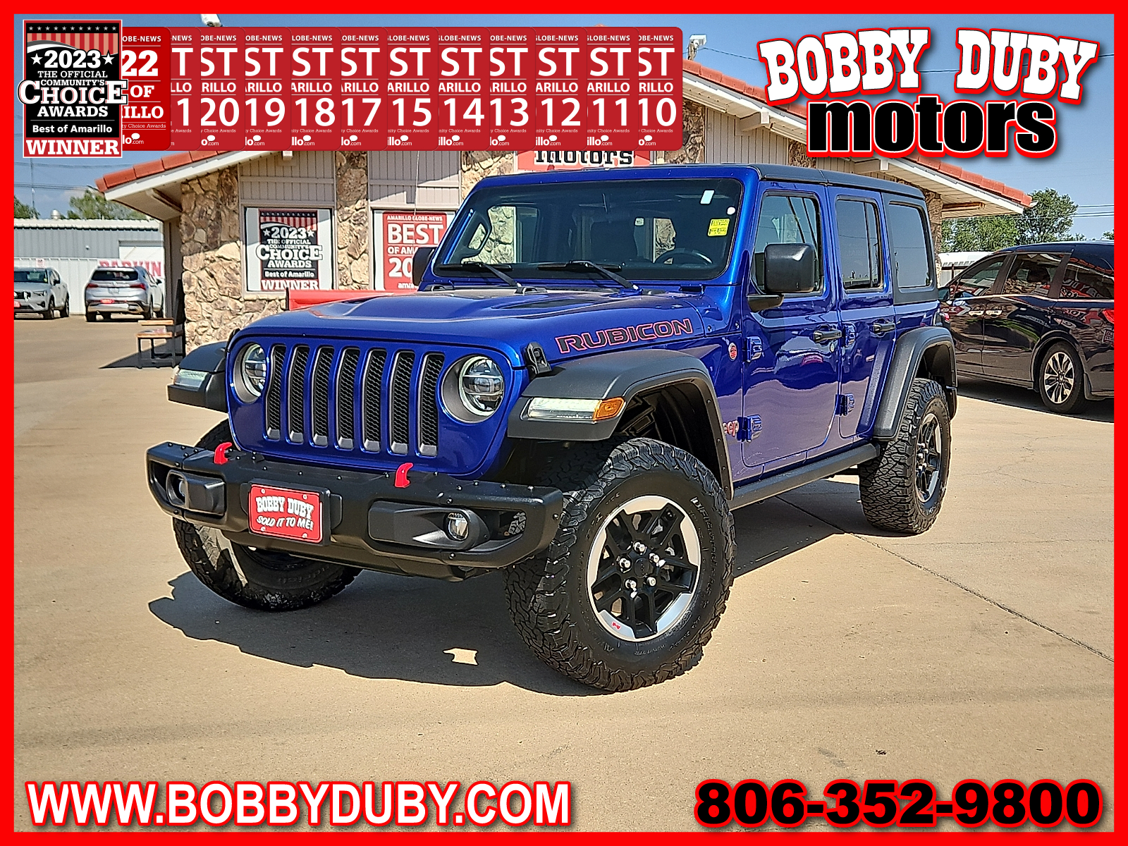 2018 Jeep Wrangler Unlimited Rubicon 4x4 Ocean Blue Metallic at Street VW of Amarillo