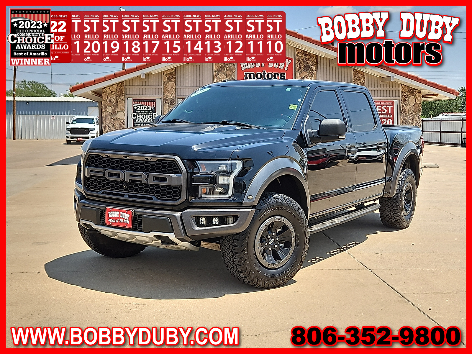 2017 Ford F-150 Raptor Shadow Black at Street VW of Amarillo