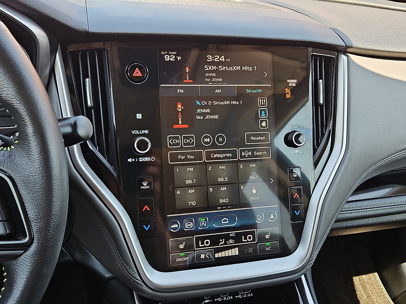 2025 Subaru Outback Onyx Edition Crystal Black Silica at Bobby Duby Motors