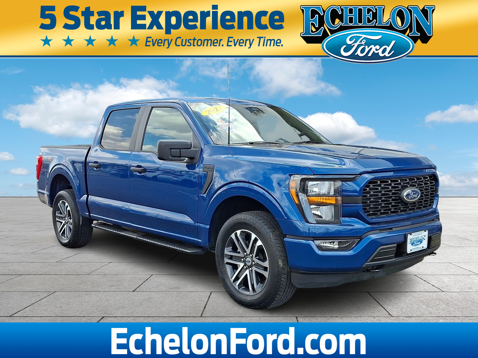 Atlas Blue Metallic - B3 2023 Ford F-150 XL SuperCrew 4WD Pickup Truck Four-Wheel Drive Automatic